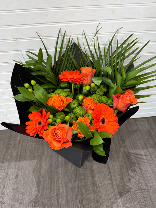 Orange & Green Bouquet